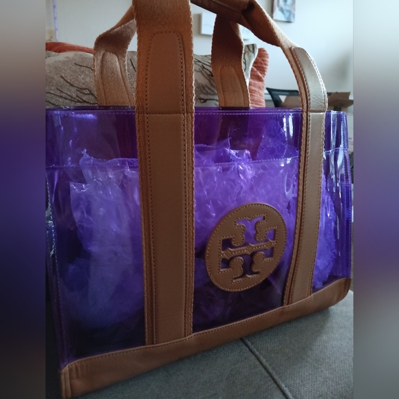 Tory Burch Lrg Jelly Tote EUC - Picture 3 of 11